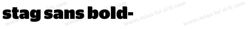stag sans bold字体转换